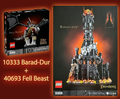 LEGO 10333 The Lord Of The Rings Barad-dur & 40693 Fell Beast Rare New Sealed